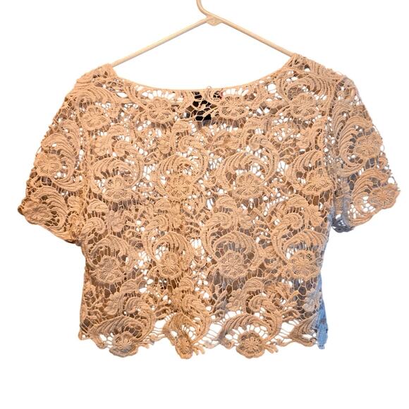 Say What? crochet y2k boho crop top size small - Picture 2 of 3